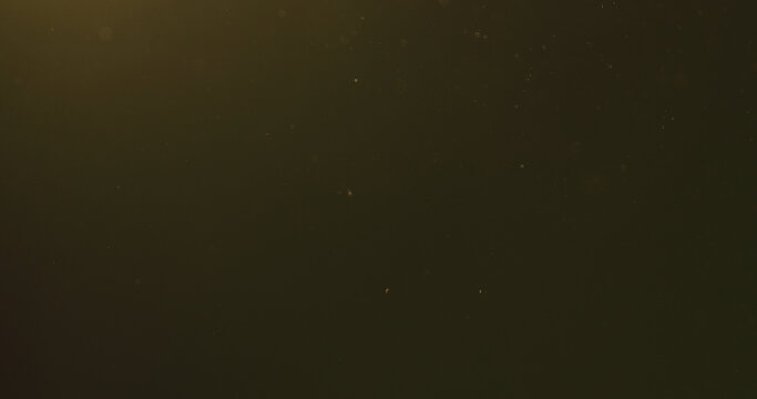 real dust particles floating in air over black background with sunset light - Powered by Adobe