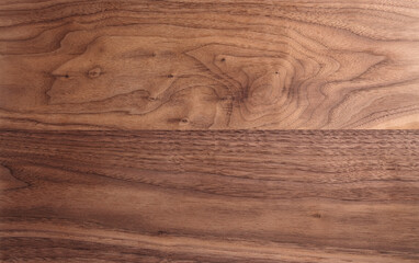 Texture of sanded raw black walnut wood without finish