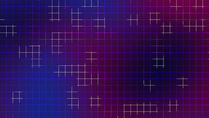 Blue Burgundy Neon Grid Line Abstract Digital Background