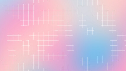 Pastel Pink Blue Gradient Grid Lines Abstract Minimal Background Design