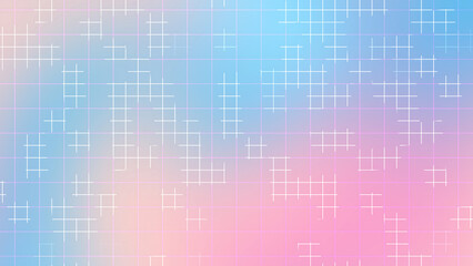 Pastel Pink Blue Gradient Grid Lines Abstract Modern Geometric Background