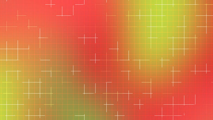 Red Green Gradient Grid Abstract Pattern with Minimal Line Shapes Background