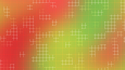 Red and Green Gradient Grid Line Abstract Background