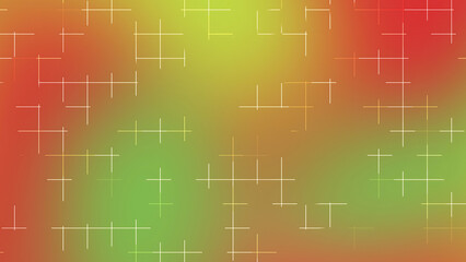 Soft Red and Green Gradient Grid Line Abstract Background