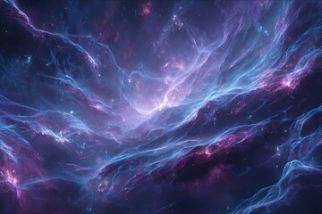 Abstract Cosmic Nebula Digital Art