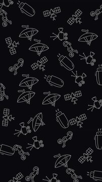 4k wallpaper iphone featuring futuristic spaceship pattern. Suitable for scifi themed designs, space exploration, futuristic concepts, technology backgrounds, and innovative 
