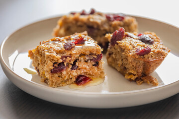 baked cranberry orange oatmeal festive winter breakfast