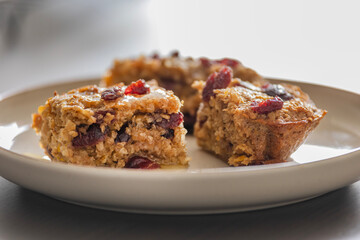 baked cranberry orange oatmeal festive winter breakfast