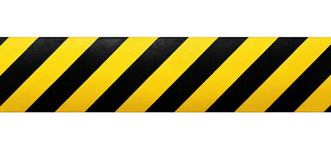 Industrial under construction background featuring yellow and black hazard stripes with a caution warning sign and safety barrier tape design for road traffic attention