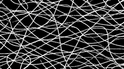 Abstract Black And White Line Pattern Design