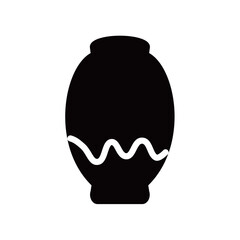 壺・陶芸品のシルエットアイコン
