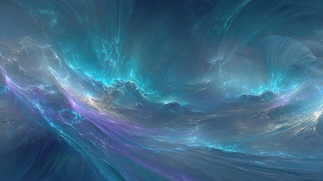 Abstract Cosmic Galaxy Background Design - Powered by Adobe