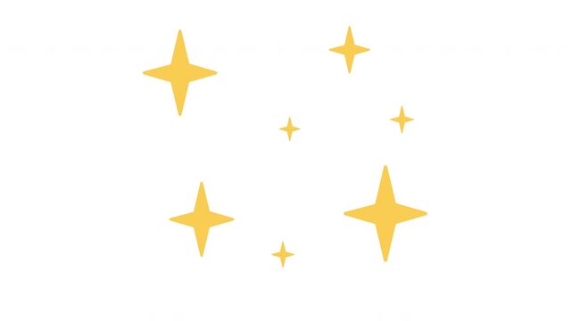 Sparkle Twinkle Burst Magical Shine Particle Animation ProRes Alpha Channel 4K 60fps