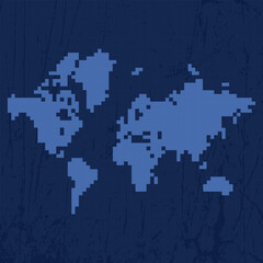 pixel world map blueprint style
