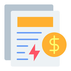 Electricity bill Icon