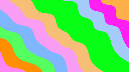 Pastel Wavy Abstract Stripes Background - Soft, Colorful Lines for Gentle and Creative Designs