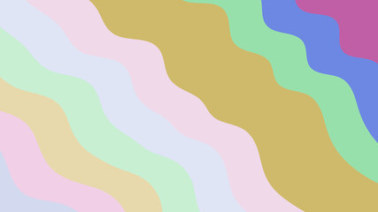 Soft Pastel Wavy Pattern, Serene Abstract Art, Delicate Curved Lines, Calming Design, Modern Aesthetic
