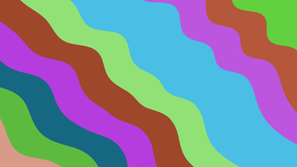 Wavy Color Block Design: Funky Abstract Pattern, Modern Backdrop, Unique Illustration, Stylish Graphic Element, Trendy Wallpaper