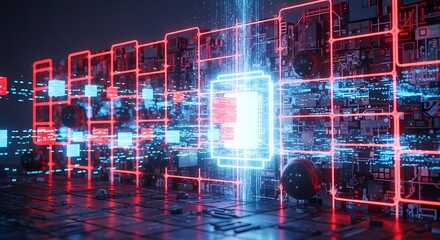 High-Performance Central Processor and Secure Data Flow in a Digital Grid