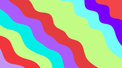 Bright Wavy Stripes: Cheerful Abstract Background Pattern for Fun Designs and Creative Graphics