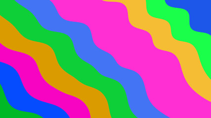 Bright Wavy Stripes Pattern: Vibrant Colors, Dynamic Design, and Diagonal Lines for Modern Art Projects