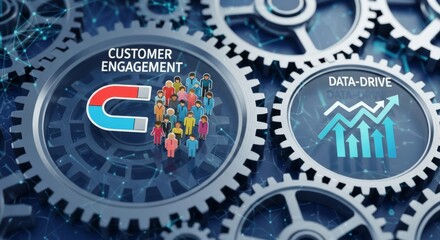 Integrated business management and cross-functional operations framework connecting finance, sales, marketing, human resources, and strategic planning through interconnected systems to achieve organiz
