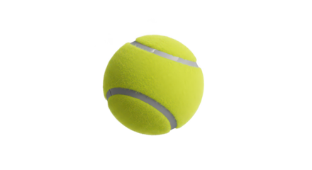 Vibrant Tennis Ball Isolated On Black Background