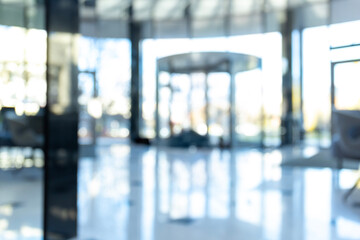 Fototapeta premium Abstract blur office interior for background
