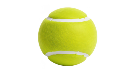 Bright Yellow Tennis Ball Isolated On Black Background