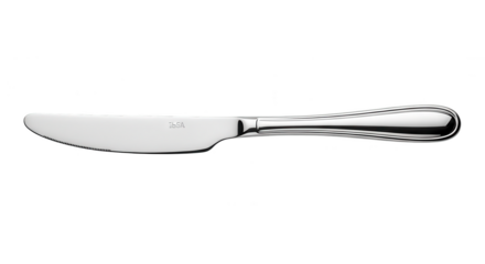 Elsa Silver Butter Knife Isolated On Black Background