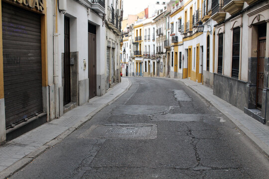 Streets in the historic old town of Córdoba, Andalusia, Spain, in July 2024.