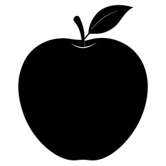 Vector illustration of a red apple