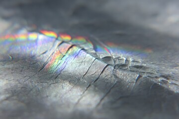 Abstract Iridescent Cracked Texture