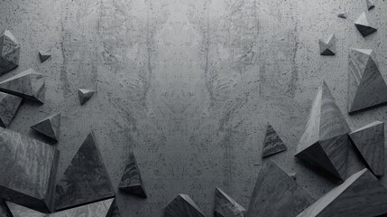 Latar belakang abstrak yang menakjubkan dengan bentuk geometris dan beton bertekstur, cocok untuk desain modern atau pernyataan visual yang berani di proyek Anda berikutnya