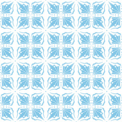 Classy Floral seamless pattern blue