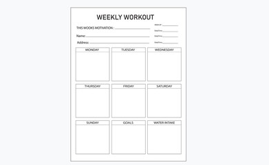 weekly workout Best book Interior design