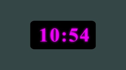 Countdown timer from 11 minute to 10 minute Technology stopwatch Digital Countdown.