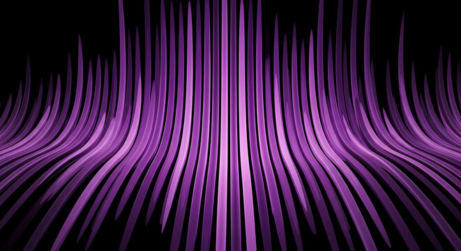 Dynamic purple light trails creating a futuristic digital data flow on a dark background, representing technology and connection