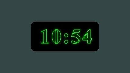 Countdown timer from 11 minute to 10 minute Technology stopwatch Digital Countdown.