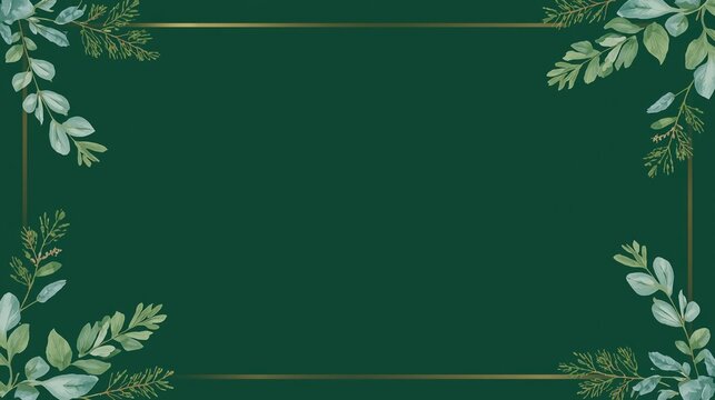 Elegant botanical frame for sophisticated invites and premium branding materials, perfect for weddings, events, or natural product packaging design projects