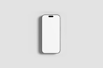 Modern Smartphone Mockup with Blank Screen Template for UIUX Presentation
