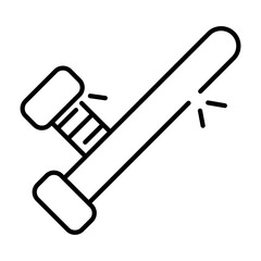 Perfect design icon of machine gun