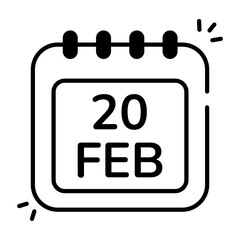 Modern design icon of murder date