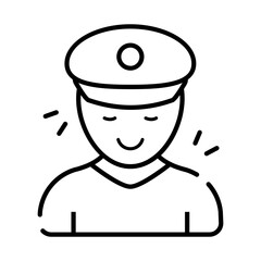 Perfect design icon of policeman 