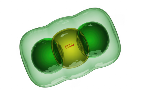 Three spheres with numbers on transparent background isolated on a transparent background