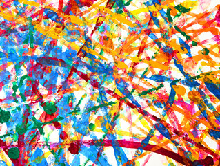 Fototapeta premium Colorful Abstract Lines Pattern with Dynamic Brush Strokes 20