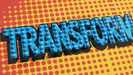 TRANSFORM Word Morphing into Braille Raised Dots Animation