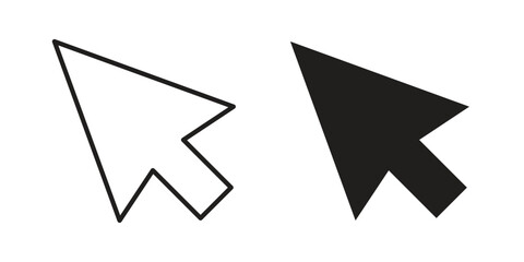 Mouse icons in different style, sign or symbol, suitable for apps and websites