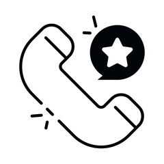 An icon design of police call