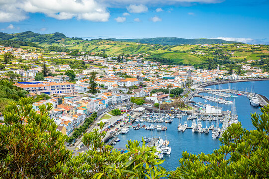 City of Horta, Faial, Azores, Portugal